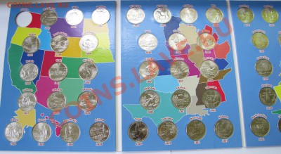 Квотеры, Доллары США в альбомах UNC! - US 25 cents States set in Album.JPG