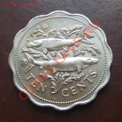 БАГАМСКИЕ О-ВА 10 центов (1998) до 12.03. (21.30) - Багамы 10 центов Р