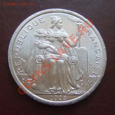 НОВ. КАЛЕДОНИЯ 2 франка (2003) до 12.03. (21.30) - Каледония 2 фр. А