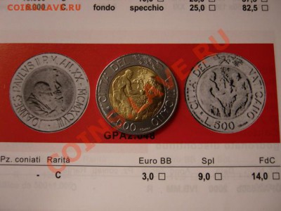 Ватикан 500 лир 1998 биметал до 13.03.12 в 21.00 М - IMG_5855