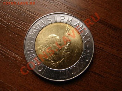 Ватикан 500 лир 1998 биметал до 13.03.12 в 21.00 М - IMG_5854