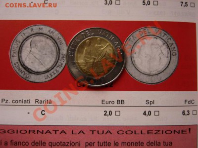 Ватикан 500 лир 1986 биметал до 13.03.12 в 21.00 М - IMG_5858