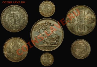 Англия набор 1887 Unc оцените - 2