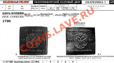 Медная копия: 5 копеек-плата 1726 до 15.03.12 22-00 - 5 копеек плата 1726-каталог.JPG
