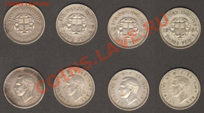 Великобритания 3 пенса 1937-1941 ("серебро") - 3 пенса 1937-1941 08