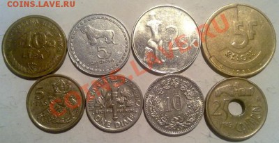 Лот иностр.монет.8 шт. до 13.03 в 23-00 мск - 120320122592