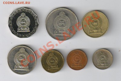 ШРИ ЛАНКА - 7 монет до 18.03.2012г 21-00 - 7 монет ШРИ ЛАНКА