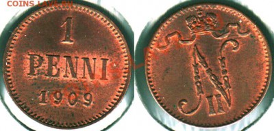 1 пенни 1909 - до 22-00мск 15.03 - f-1p-1909