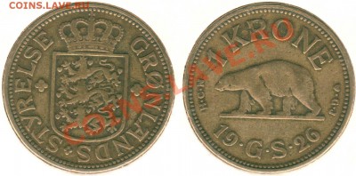 Гренландия, 1 крона 1926 - до 22-00мск 15.03 - gren-1k-1926