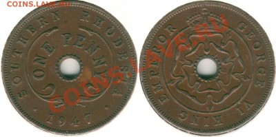 Южн. Родезия, 1 пенни 1947 - до 22-00мск 15.03 - sr-1p-1947