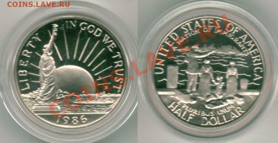 2 долл. 1986, юбил., пруф -  до 22-00мск 15.03 - usa-hd-1986