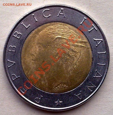 БИМ - Италия 500 лир 1996 Институт статистики 15.03 21.00 - 110320124614