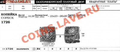 Медная копия: копейка-плата 1726 до 16.03.12, 22-00 - 1 копейка плата-каталог.JPG