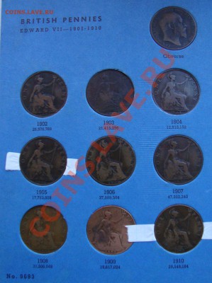 Продажа наборов иностранных монет - GB-PENNY-1902-1929-SET-01