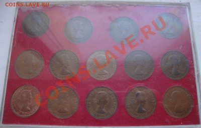 Продажа наборов иностранных монет - QE2-HALF-PENNY-SET-01