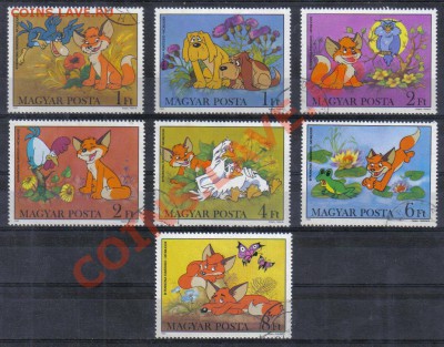 Марки мира и СССР - Венгрия 1982 Герои мультфильмов