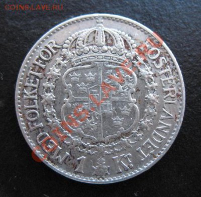 1935 г, Швеция, 1 крона, серебро, до 20.03 в 21-00 мск - 35 швед а