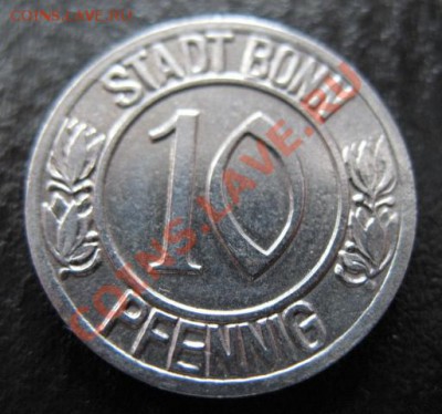1920 г, город Бонн, 10 пфеннигов, до 20.03 в 21-00 мск - 1920 нот бон