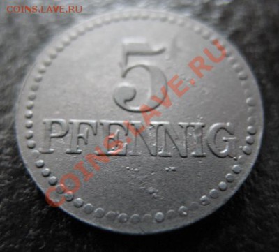 1917 г, район Леннеп, 5 пфеннигов, до 20.03 в 21-00 мск - 1917 нот 5
