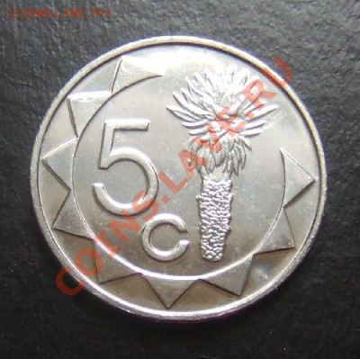 НАМИБИЯ 5 центов (2002) до 16.03. (21.30) - Намибия 5 ц. Р