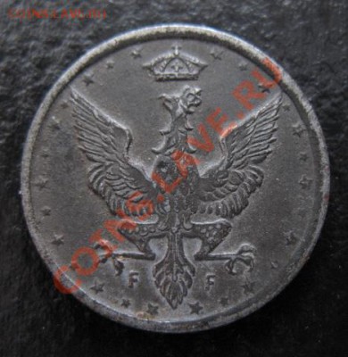 1917 г, Польша, 10 пфеннигов, до 20.03 в 21-00 мск - 1917 10 пф пол а