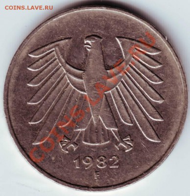 5 марок 1982 г. F ФРГ до 21.03.12г. в 19.00 - IMAGE0020.JPG