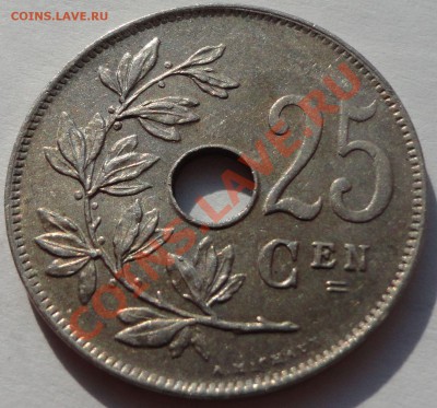 Бельгия - 25 сантимов, 1921 - 1