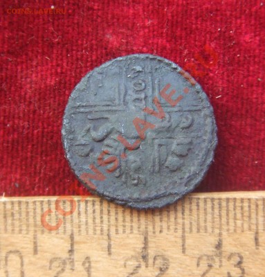 полушка 1735.полушка 1734-перечекан с крестовой 29г-оценка - пол-пер-2