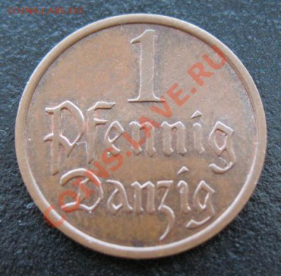 1937 г, Данциг, 1 пф, до 20.03 в 21-00 мск - 37 данциг