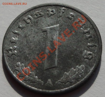 3 РЕЙХ. 1 рейхспфеннинг - 1942. Цинк. - 1