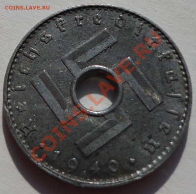 3 РЕЙХ. 5 рейхспфеннингов - 1940. Цинк. Нечастая! - 4