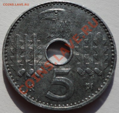 3 РЕЙХ. 5 рейхспфеннингов - 1940. Цинк. Нечастая! - 2