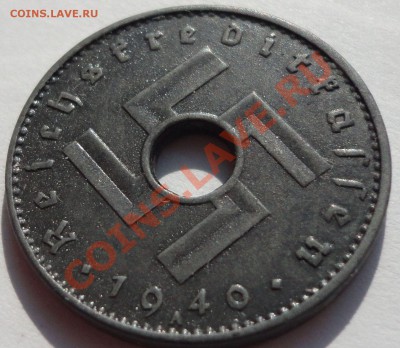 3 РЕЙХ. 10 рейхспфеннингов - 1940. Цинк. Нечастая! - 3