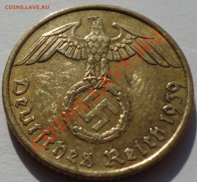 3 РЕЙХ. 5 рейхспфеннингов - 1939. Ал.-бронза. - 2