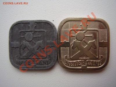 Нидерланды 5 центов 1942 в белом металле, большой размер - PA250003.JPG
