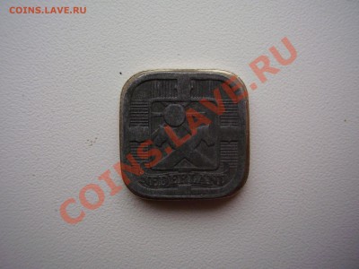 Нидерланды 5 центов 1942 в белом металле, большой размер - PA250004.JPG