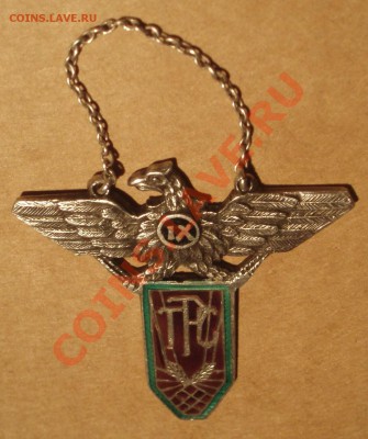 Серебро, орел, цепочка, геральдический щит, IX и TPC - P3168603
