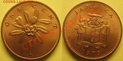 Ямайка 1 цент 1970 до 20.03.2012 - 1цент