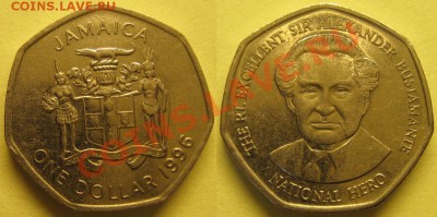 Ямайка 1 доллар 1996 до 20.03.2012 - 1доллар