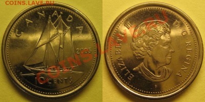 Канада 10 центов 2005 до 20.03.2012 - 10центов