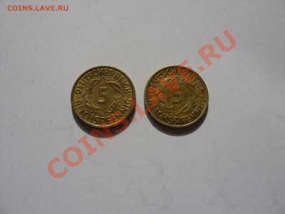 Иностранные монеты 1850-1940 годов (пополн. тема) - 5 рейхспфеннигов - 1