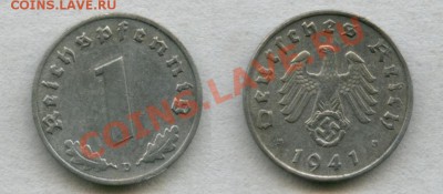 1 рейхспфенниг 1945 А еще с крестом - ГЕРМАНИЯ 1 РЕЙХСПФЕННИГ 1941 D.JPG