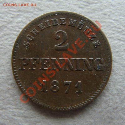 -Германия-  Бавария 2 пфеннинга 1871 - до 23.03.20 - DSC05240.JPG