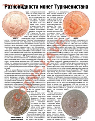Монеты Туркменистана. - turkmenistan (стр.1)