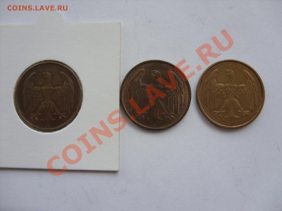 4 пфеннига Германия 1932 А, E. Отличный сохран. - 4 пф 1932 A E - 2