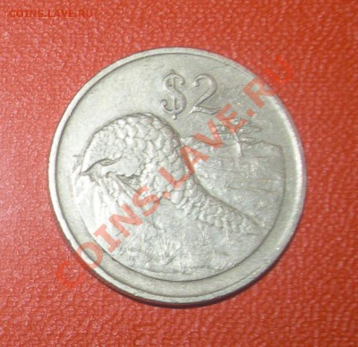 Зимбабве 2 доллара 1997. Муравьед до 22:00МСК 25.03.2012 - Зимб